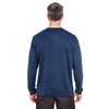 UltraClub Men's Navy Cool & Dry Sport Long-Sleeve T-Shirt