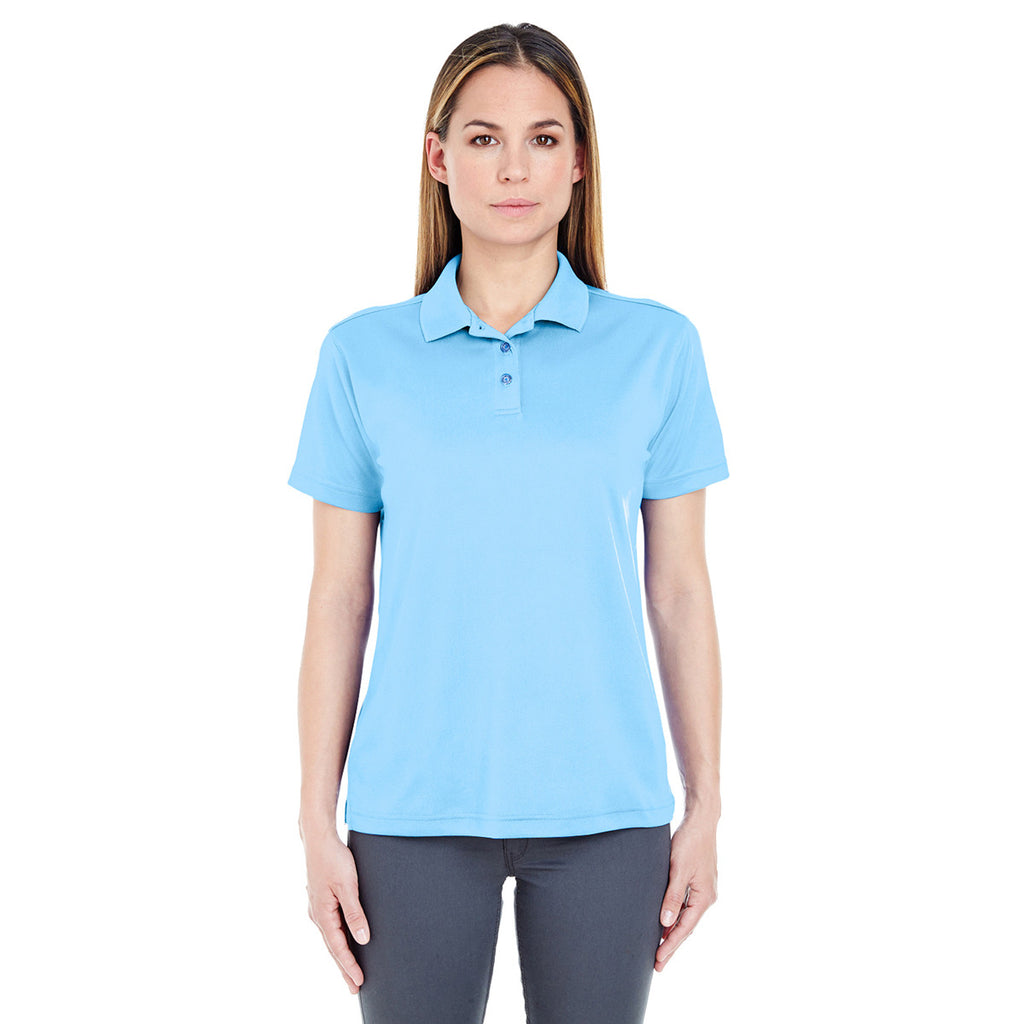 UltraClub Women's Columbia Blue Cool & Dry Sport Polo