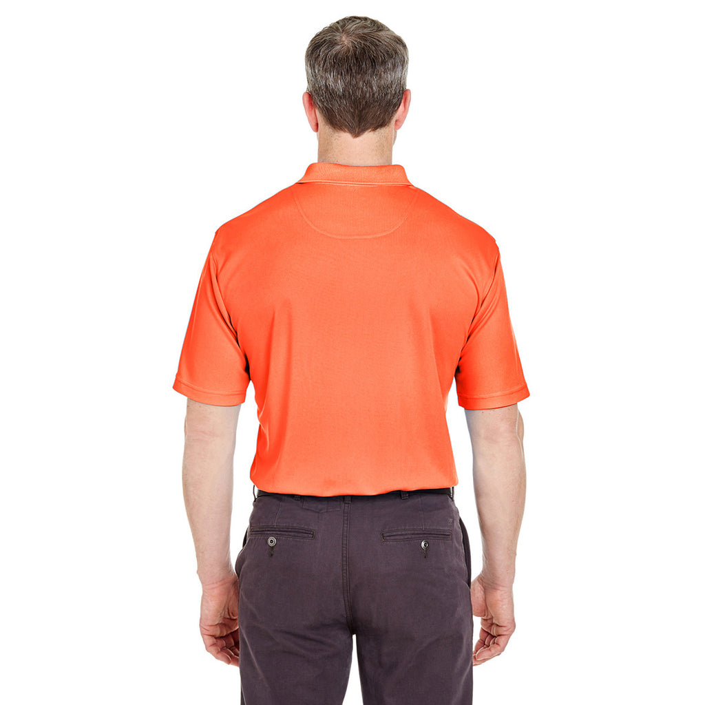UltraClub Men's Orange Cool & Dry Sport Polo