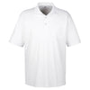 UltraClub Men's White Cool & Dry Sport Polo with Pocket