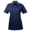 UltraClub Women's Navy/White Cool & Dry Sport Two-Tone Polo