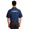 UltraClub Men's Navy/Stone Cool & Dry Sport Polo