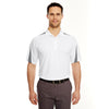 UltraClub Men's White/Grey Cool & Dry Sport Polo