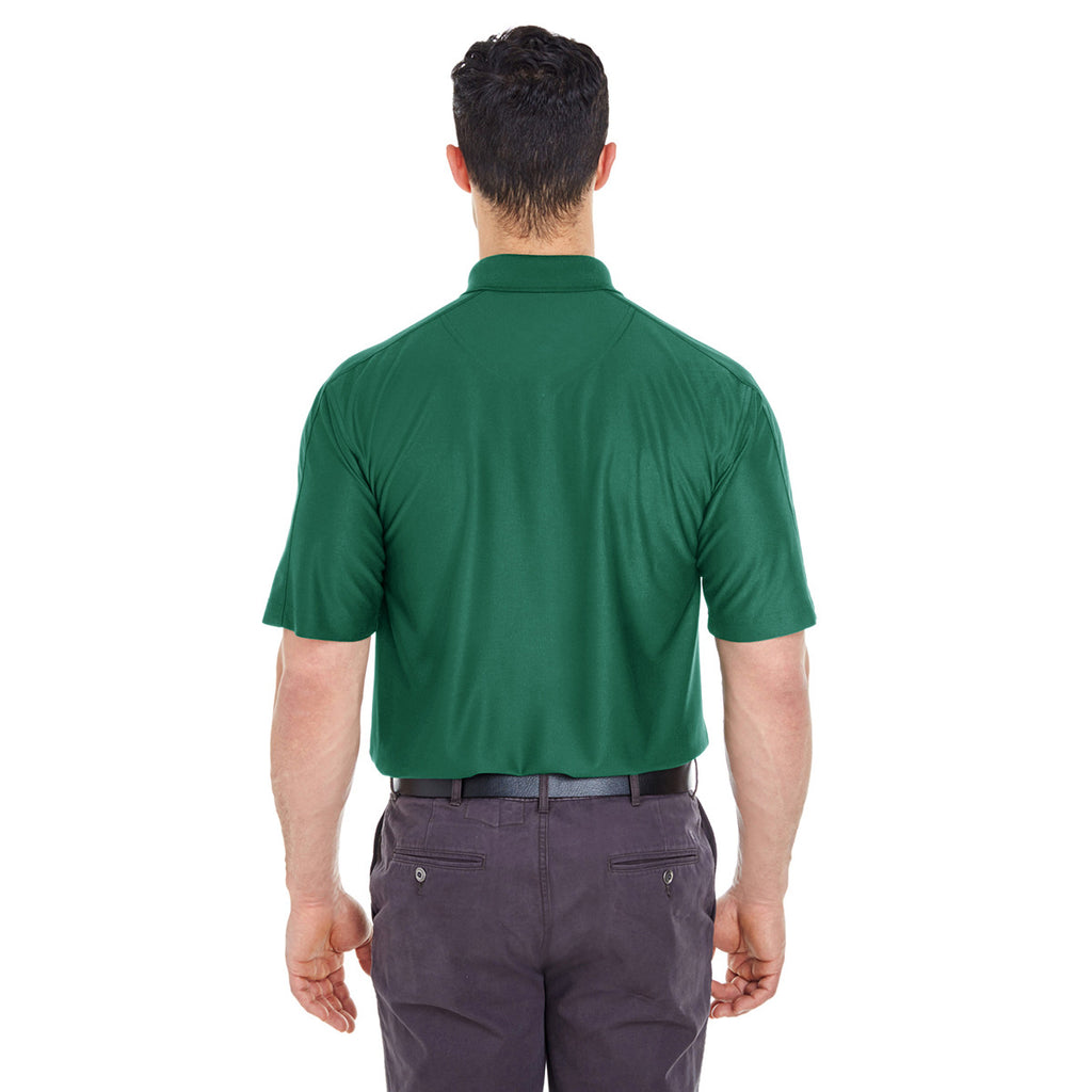 UltraClub Men's Forest Green Tall Cool & Dry Elite Performance Polo