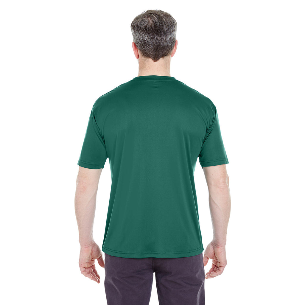 UltraClub Men's Forest Green Cool & Dry Sport Performance Interlock T-Shirt