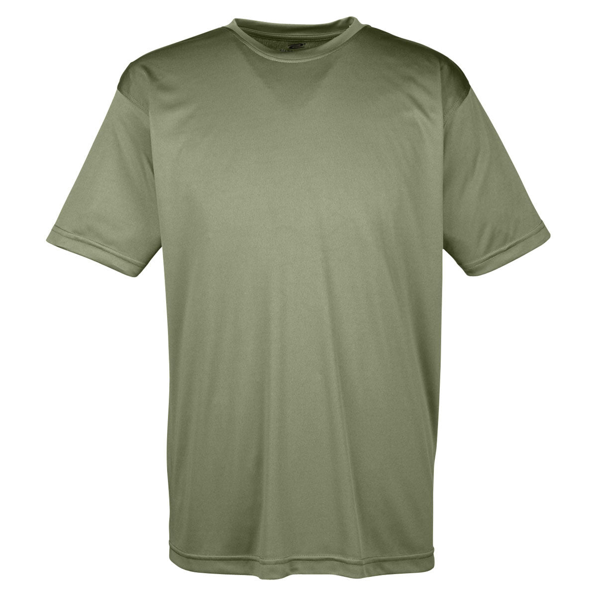 UltraClub Men's Moisture-Wicking Performance Tee – Military Green, 6X-Large, Athletic Fit, Tagless & Snag-Resistant - View #9