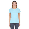 UltraClub Women's Ice Blue Cool & Dry Sport Performance Interlock T-Shirt