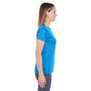 UltraClub Women's Pacific Blue Cool & Dry Sport Performance Interlock T-Shirt