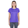 UltraClub Women's Purple Cool & Dry Sport Performance Interlock T-Shirt