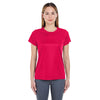 UltraClub Women's Red Cool & Dry Sport Performance Interlock T-Shirt