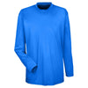 UltraClub Men's Royal Cool & Dry Sport Long-Sleeve Performance Interlock T-Shirt