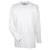 UltraClub Men's White Cool & Dry Sport Long-Sleeve Performance Interlock T-Shirt