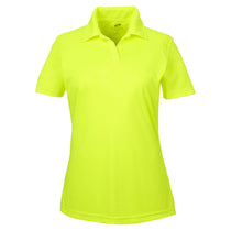 UltraClub Women's Bright Yellow Cool & Dry Sport Performance Interlock Polo