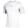 adidas Men's White Alphaskin Short Sleeve Top
