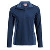 Landway Women's Navy/Slate Blue Klamath Waffle-Knit Fleece Pullover