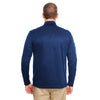 UltraClub Men's Navy Cool & Dry Sport Quarter-Zip Pullover Fleece