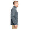 UltraClub Men's Smoke Cool & Dry Sport Quarter-Zip Pullover Fleece