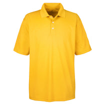 UltraClub Men's Gold Cool & Dry Stain-Release Performance Polo