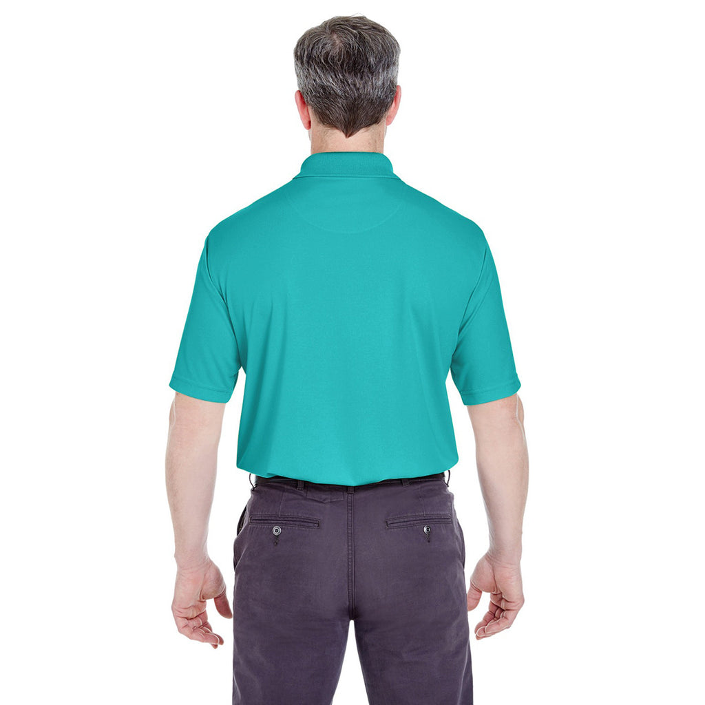 UltraClub Men's Jade Cool & Dry Stain-Release Performance Polo