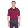 UltraClub Men's Maroon Cool & Dry Stain-Release Performance Polo