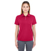UltraClub Women's Cardinal Cool & Dry Stain-Release Performance Polo