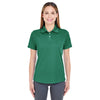 UltraClub Women's Forest Green Cool & Dry Stain-Release Performance Polo