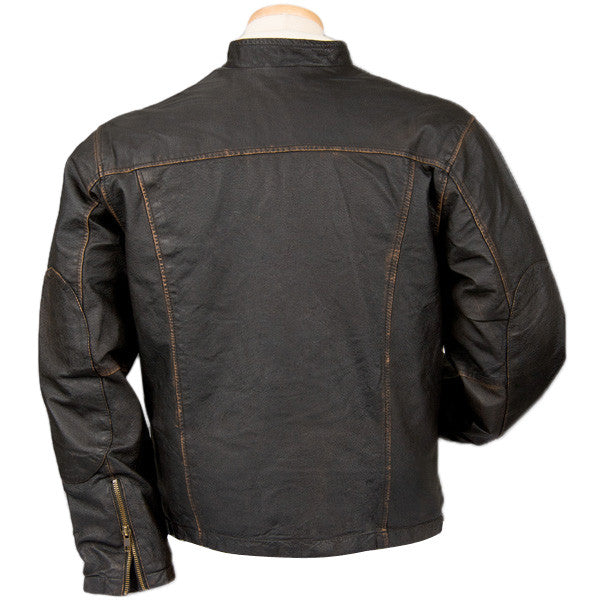 Burk's Bay Men's Brown Retro Vintage Jacket