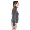 UltraClub Women's Charcoal Iceberg Fleece Full-Zip Jacket