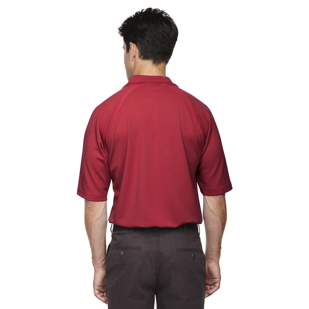 Extreme Men's Classic Red Eperformance Ottoman Textured Polo