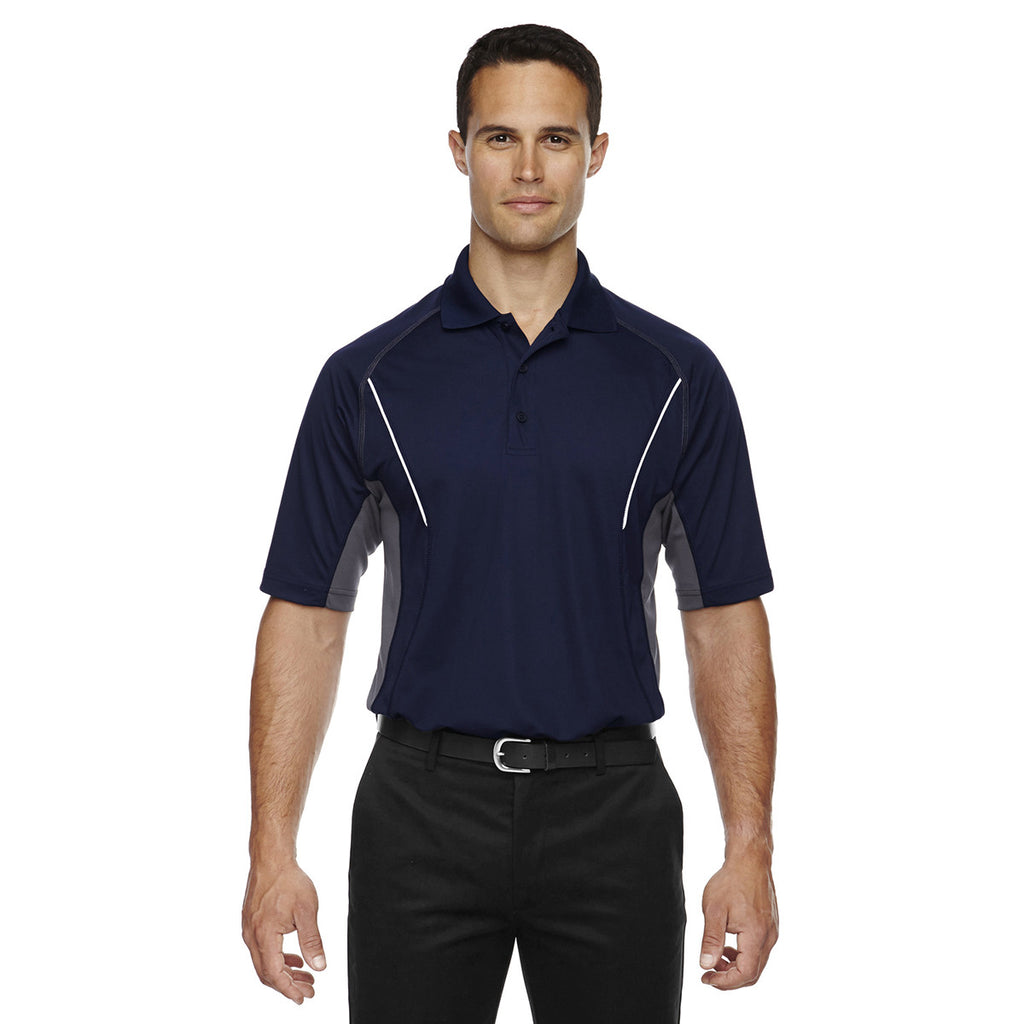 Extreme Men's Classic Navy Eperformance Parallel Snag Protection Polo