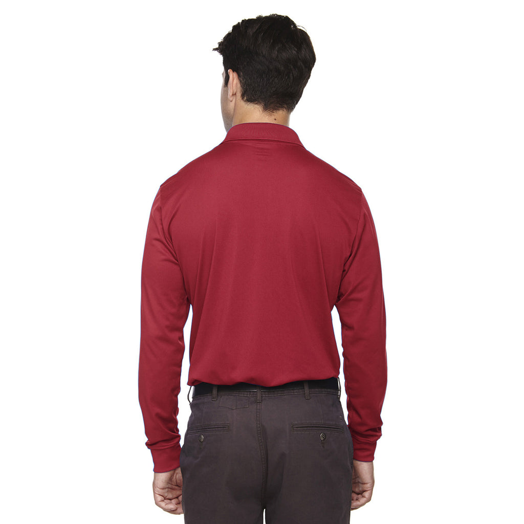 Extreme Men's Classic Red Eperformance Snag Protection Long-Sleeve Polo