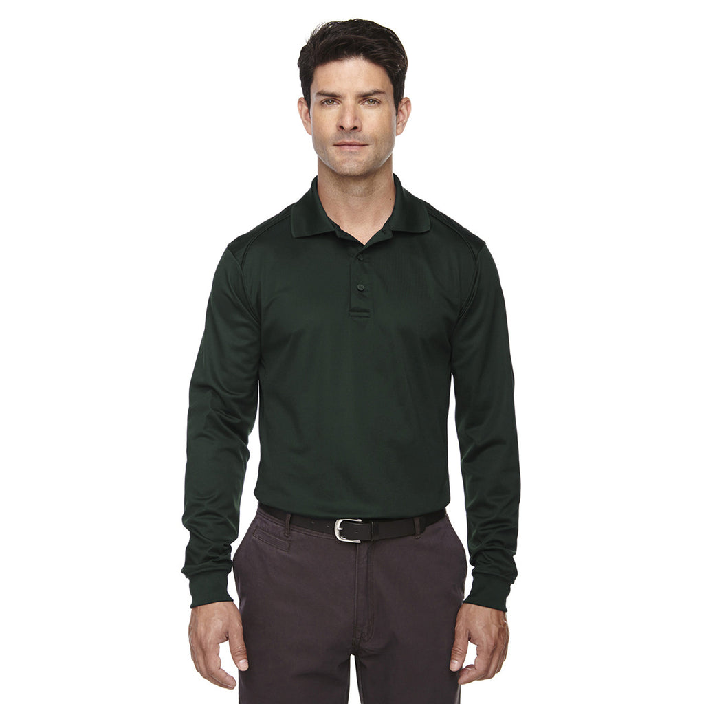 Extreme Men's Forest Green Eperformance Snag Protection Long-Sleeve Polo