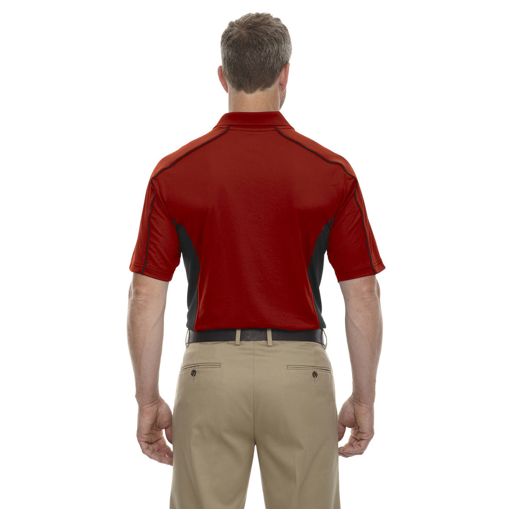 Extreme Men's Classic Red Eperformance Fuse Snag Protection Plus Colorblock Polo