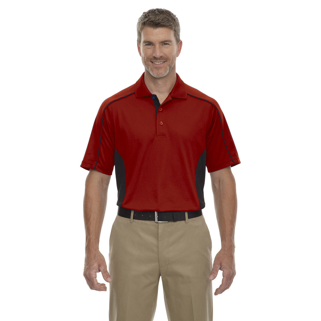 Extreme Men's Classic Red Eperformance Fuse Snag Protection Plus Colorblock Polo