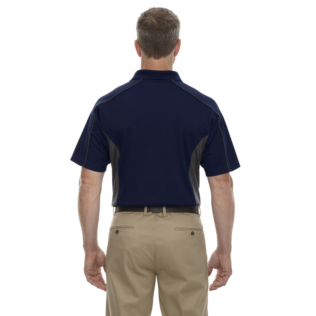 Extreme Men's Classic Navy Tall Eperformance Fuse Snag Protection Plus Colorblock Polo