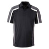 Extreme Men's Black Eperformance Strike Colorblock Snag Protection Polo
