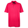UltraClub Men's Red Classic Pique Polo with Pocket