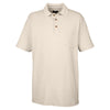UltraClub Men's Stone Classic Pique Polo with Pocket