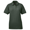 UltraClub Women's Forest Green Whisper Pique Polo