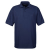 UltraClub Men's Navy Whisper Pique Polo with Pocket