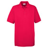 UltraClub Men's Red Basic Pique Polo