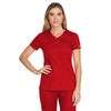 Dickies Women's Red EDS Signature V-Neck Top