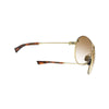 Under Armour Shiny Gold UA Doubledown With Brown Gradient Lens