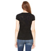 Bella + Canvas Women's Black Burnout Short-Sleeve T-Shirt