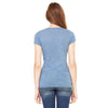 Bella + Canvas Women's Steel Blue Burnout Short-Sleeve T-Shirt