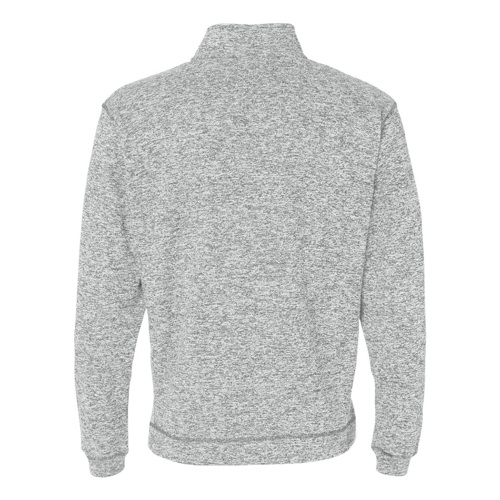 J. America Men's Ice Fleck Cosmic Fleece Quarter-Zip Pullover Sweatshirt