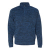 J. America Men's Royal Fleck Cosmic Fleece Quarter-Zip Pullover Sweatshirt