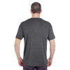 UltraClub Men's Black Heather Cool & Dry Heathered Performance T-Shirt