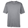 UltraClub Men's Charcoal Heather Cool & Dry Heathered Performance T-Shirt