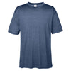 UltraClub Men's Navy Heather Cool & Dry Heathered Performance T-Shirt